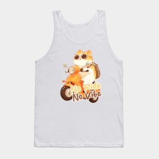 Cool cat riding motorbike Tank Top